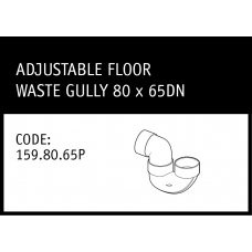 Marley Solvent Joint Adjustable Floor Waste Gully 80 x 65DN - 159.80.65P